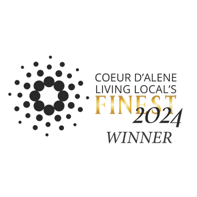 Logo for Coeur d'Alene Living Local's Finest 2024 Winner on a white background